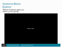 Tablet Screenshot of bitcoinexplorer.org